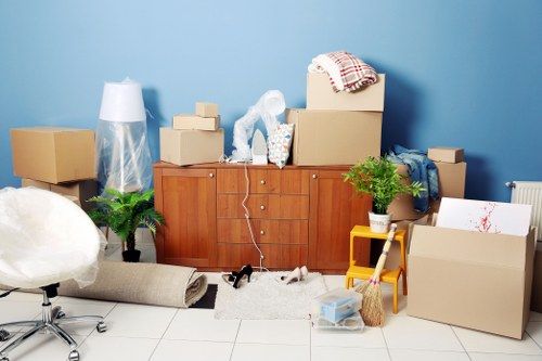 Careful loading and transport of furniture in a Hendon move