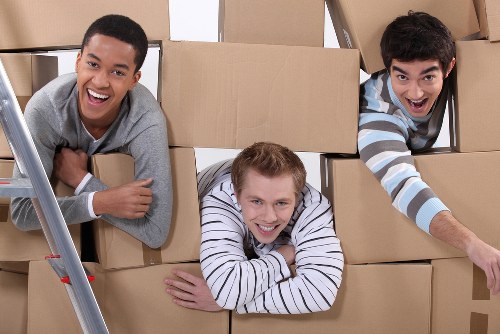 Hendon office movers transporting business equipment and furniture