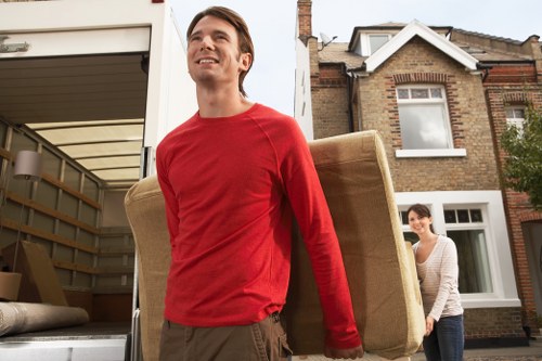 Removal van ready for residential and business relocations in Hendon