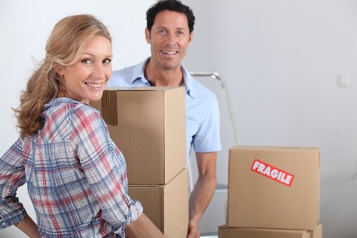 Residential moving team planning access and parking in Hendon