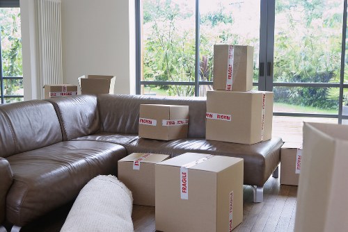 Local moving van preparing for a flat move in Hendon