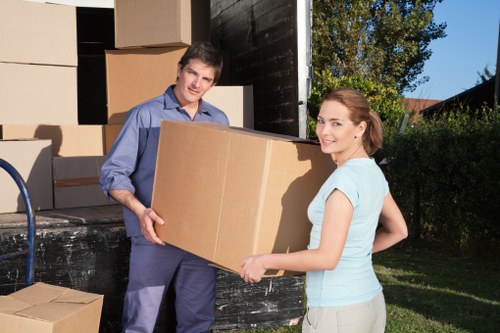 Preparing office desks and business assets for relocation in Hendon
