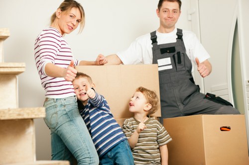 Local removals truck for a Hendon property move