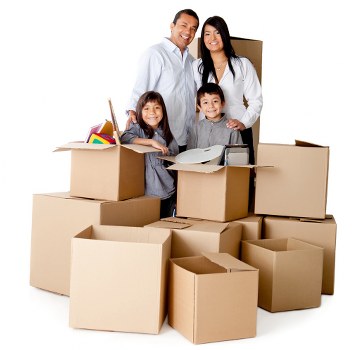 Secure packing and careful loading during a van move